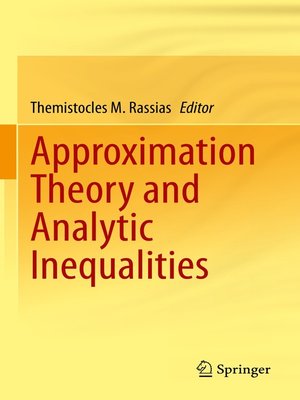 cover image of Approximation Theory and Analytic Inequalities